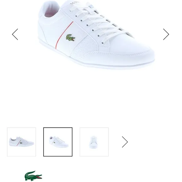 Lacoste Nivolor 0721 1 P Cma Mens White Leather Lifestyle Sneakers Shoes