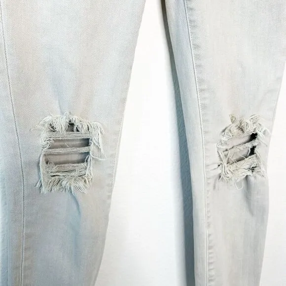L'Agence High Line High Rise Skinny Distressed Jeans in Biscuit 24
