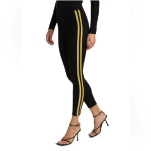 L’Agence Margot Stripe Black Jean with Gold Stripe. 25
