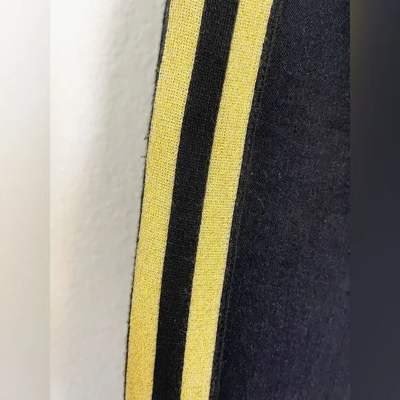 L’Agence Margot Stripe Black Jean with Gold Stripe. 25