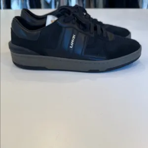 Lanvin Black and Gray Sneakers with Minimalist Design size 43