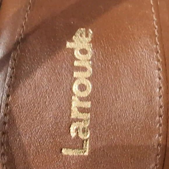 Larroude Wanda Platform Sandals In Caramel...Size 8.5