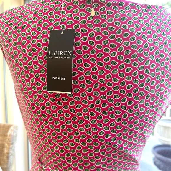 LAUREN Ralph Lauren 4 NWT Sleeveless Midi Jersey Dress w Ruche at Left Hip