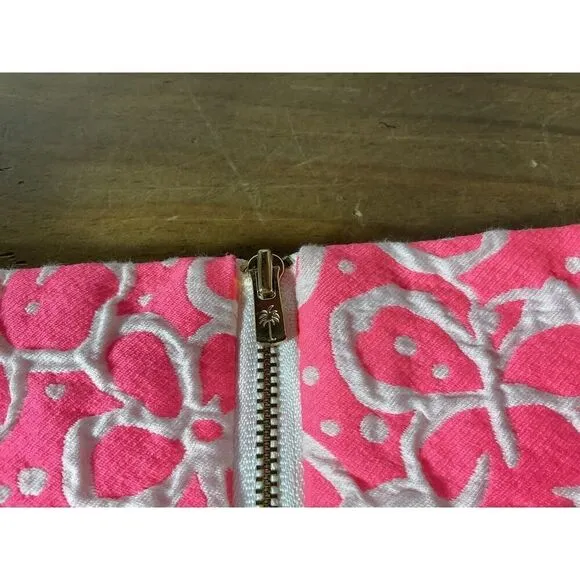 LILLY PULITZER Hot Pink Scalloped Tate Skirt Size 0