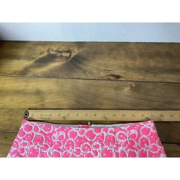 LILLY PULITZER Hot Pink Scalloped Tate Skirt Size 0
