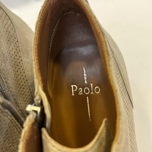 Linea Paolo Felicia Gray Suede Wedge Sneakers-Size 13M