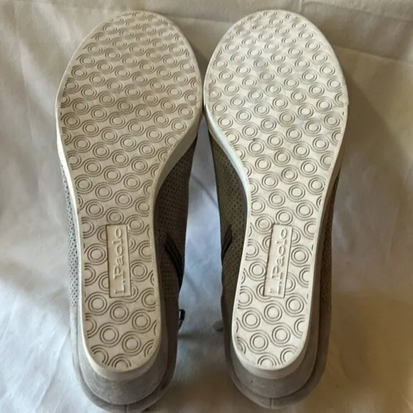 Linea Paolo Gray Felicia Suede Wedge Sneakers-Size 13 M   NWOB