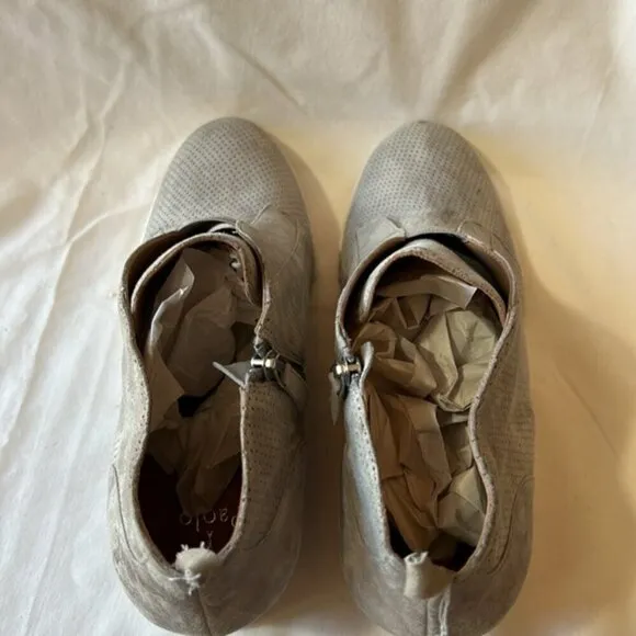 Linea Paolo Gray Felicia Suede Wedge Sneakers-Size 13 M   NWOB