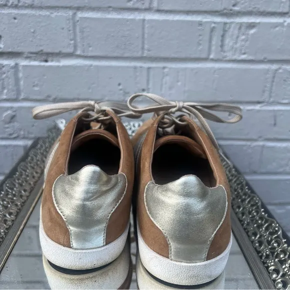 Linea Paolo Tan Striped Sneakers