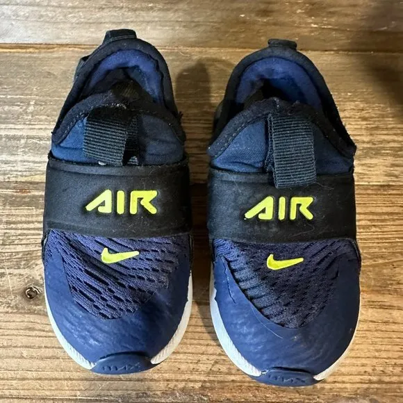 Little‎ Kids Nike Air Max 270 Navy Blue Athletic Casual Sneakers Shoes Size 7 C