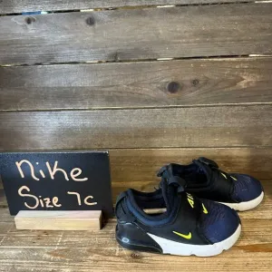 Little‎ Kids Nike Air Max 270 Navy Blue Athletic Casual Sneakers Shoes Size 7 C