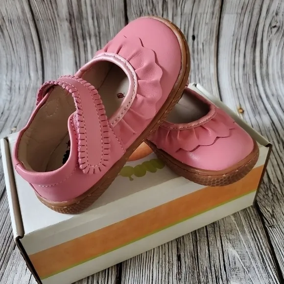 Livie and Luca Ruche Sandals Pink Color No Box Classic Honeycomb Sole