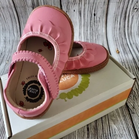 Livie and Luca Ruche Sandals Pink Color No Box Classic Honeycomb Sole