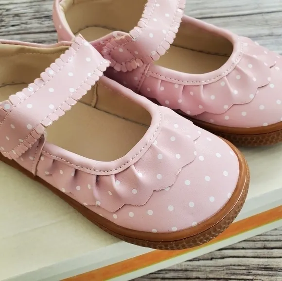 Livie and Luca Ruche Shoes Sandals Polka Dot NIB