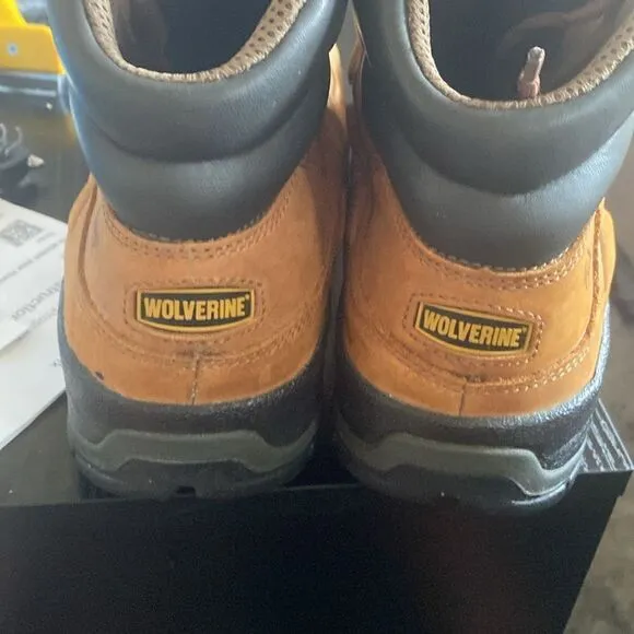 LKN Wolverine Men’s EAA Safety-Toe Boots Size 12 Medium Slip and Oil resistant