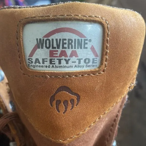 LKN Wolverine Men’s EAA Safety-Toe Boots Size 12 Medium Slip and Oil resistant