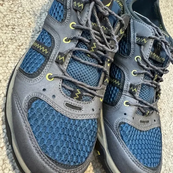 L.L. Bean Blue and Gray Athletic Shoes with Breathable Mesh