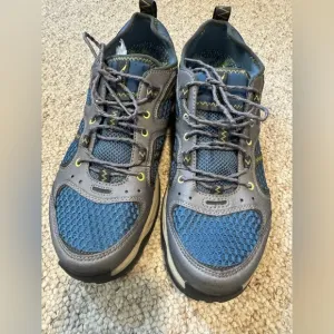 L.L. Bean Blue and Gray Athletic Shoes with Breathable Mesh