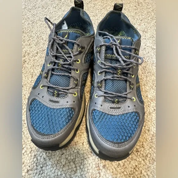 L.L. Bean Blue and Gray Athletic Shoes with Breathable Mesh