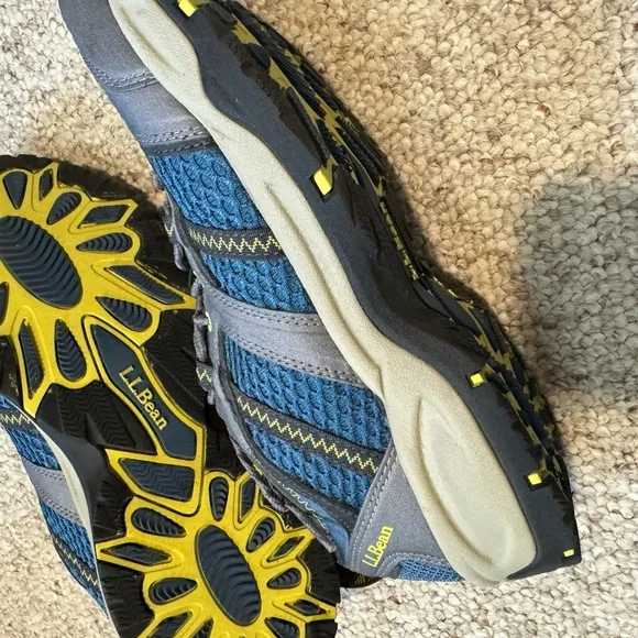 L.L. Bean Blue and Gray Athletic Shoes with Breathable Mesh
