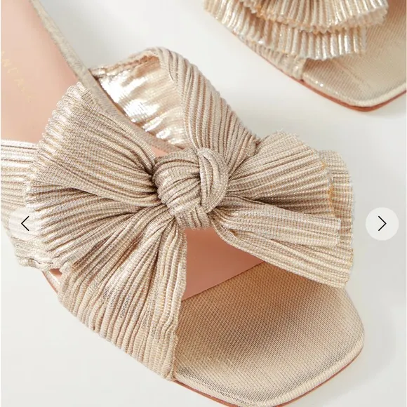 Loeffler Randall Daphne Bow Slide Sandals 8