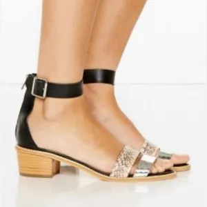 Loeffler Randall Women Leather Heels shoes Sandals sz 7.5