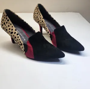 LOGO By Lori Goldstein Leopard Suede Pumps Size 7M