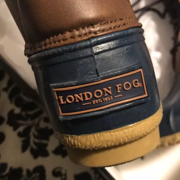 London Fog “Wynter” Duck Boot Navy size 7 NIB