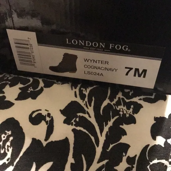 London Fog “Wynter” Duck Boot Navy size 7 NIB