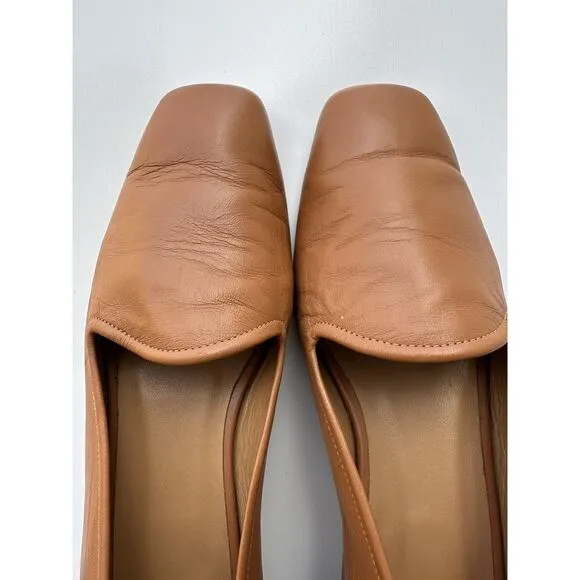 Loq Leather Flat Shoes Made In Spain Brown Women’s Size 39