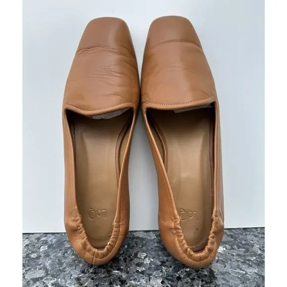 Loq Leather Flat Shoes Made In Spain Brown Women’s Size 39