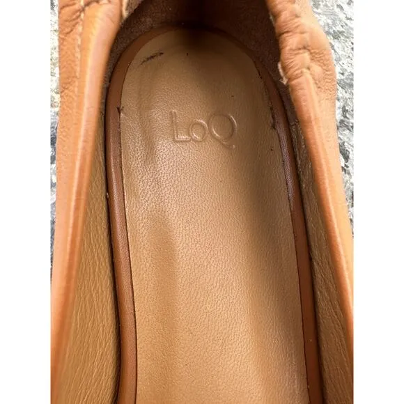 Loq Leather Flat Shoes Made In Spain Brown Women’s Size 39