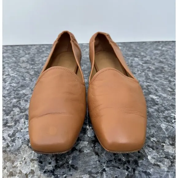 Loq Leather Flat Shoes Made In Spain Brown Women’s Size 39
