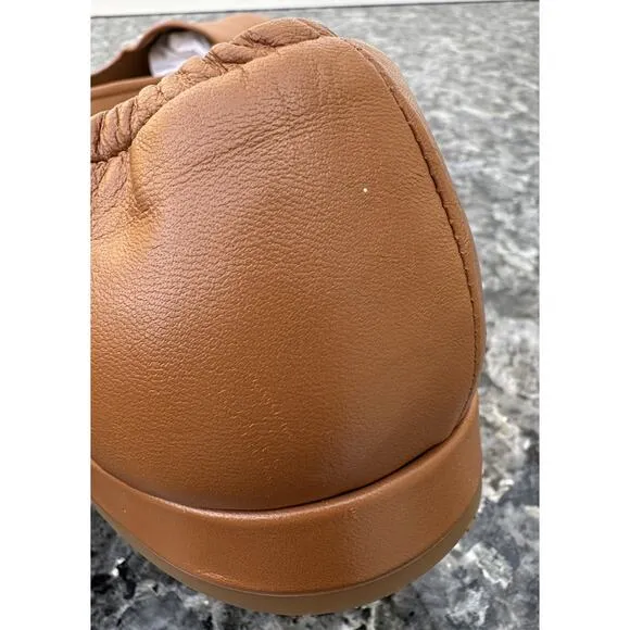 Loq Leather Flat Shoes Made In Spain Brown Women’s Size 39
