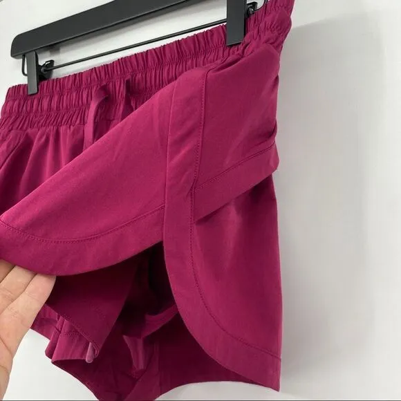Lorna Jane running shorts raspberry wine maroon woman’s size small