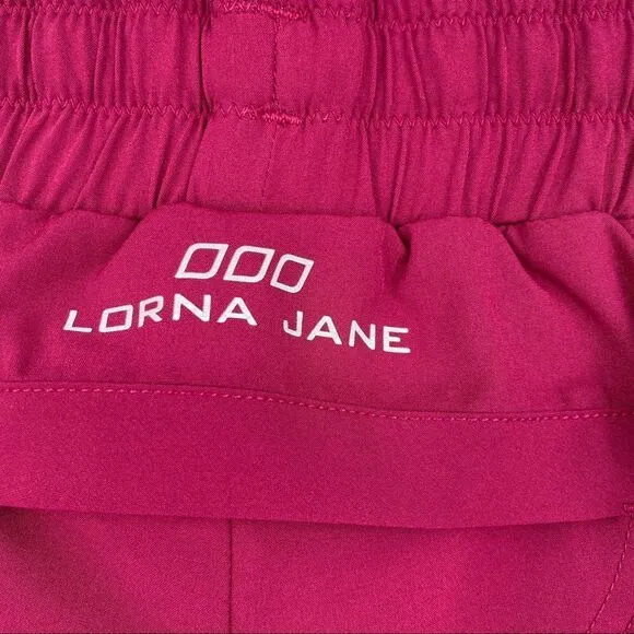 Lorna Jane running shorts raspberry wine maroon woman’s size small