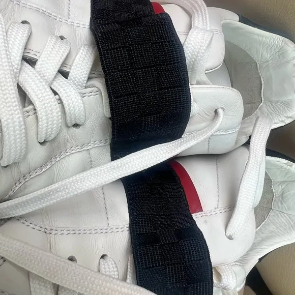 Louis Vuitton White and Blue Sneakers with Sporty Design