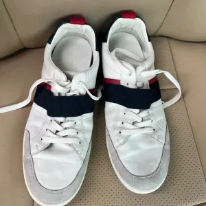 Louis Vuitton White and Blue Sneakers with Sporty Design
