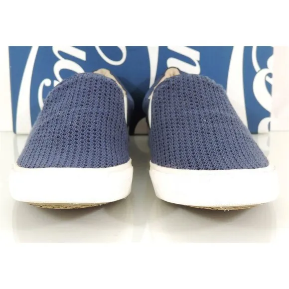 Lucky Brand Viah Slip On Sneaker Moroccan Blue Fisher Woven Size 10