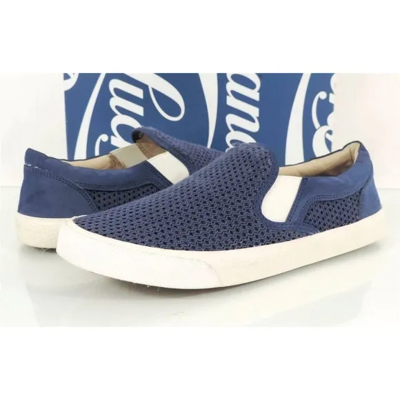 Lucky Brand Viah Slip On Sneaker Moroccan Blue Fisher Woven Size 10