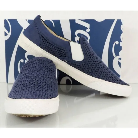 Lucky Brand Viah Slip On Sneaker Moroccan Blue Fisher Woven Size 10