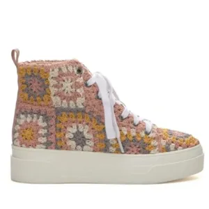 LUCKY BRAND Women's Curla Crochet Platform Sneakers