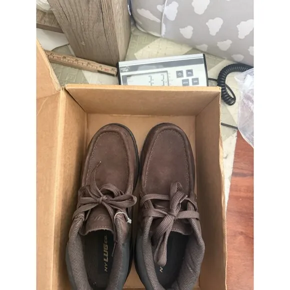Lugz Drifter Ripstop Chukka Boots Ankle Brown Slip Resistant Mens Size 6.5