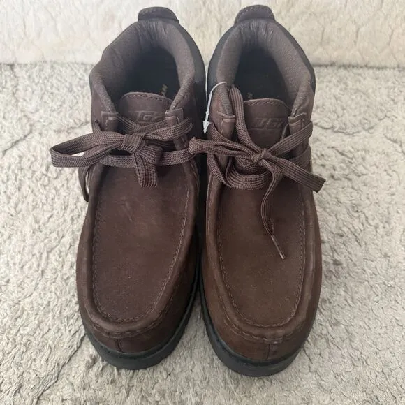 Lugz Drifter Ripstop Chukka Boots Ankle Brown Slip Resistant Mens Size 6.5