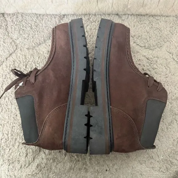 Lugz Drifter Ripstop Chukka Boots Ankle Brown Slip Resistant Mens Size 6.5
