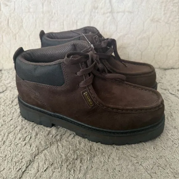 Lugz Drifter Ripstop Chukka Boots Ankle Brown Slip Resistant Mens Size 6.5