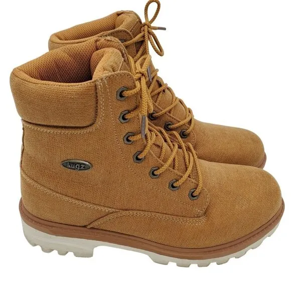 𝅺lugz Flexastride Brown Slip Resistant Memory Foam Work Style Ankle Boots Size 9