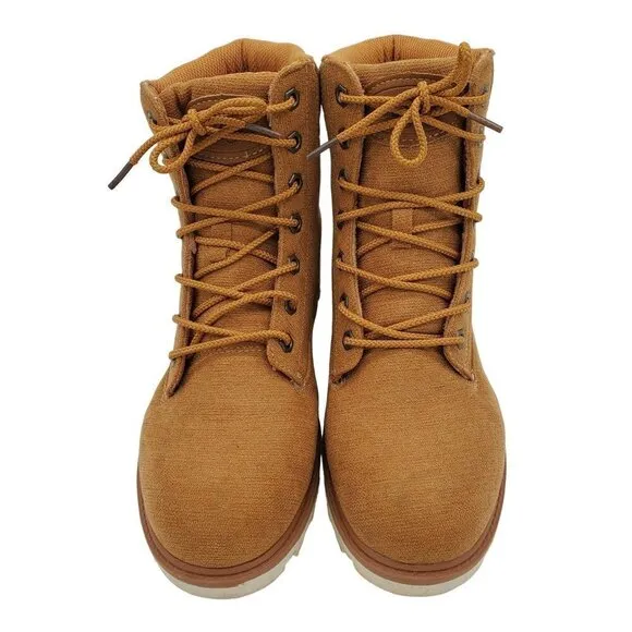 𝅺lugz Flexastride Brown Slip Resistant Memory Foam Work Style Ankle Boots Size 9