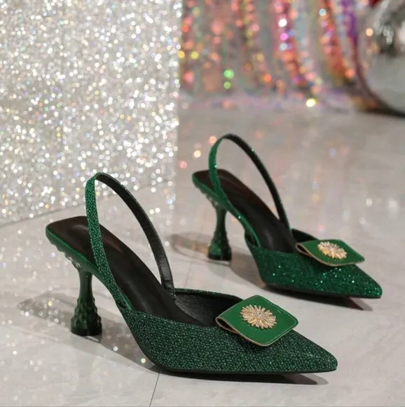 Luxury Elegant Lady Style Headwrap Sandals Women Shoes,Summer Pointed Toe