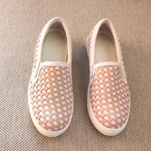 M. GEMI &quot;The Cerchio&quot; Italian leather slip-on sneakers NWOT